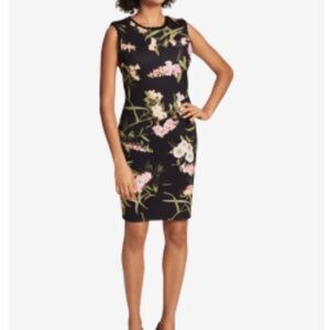 Tommy‎ Hilfiger black flower print dress sizes 8